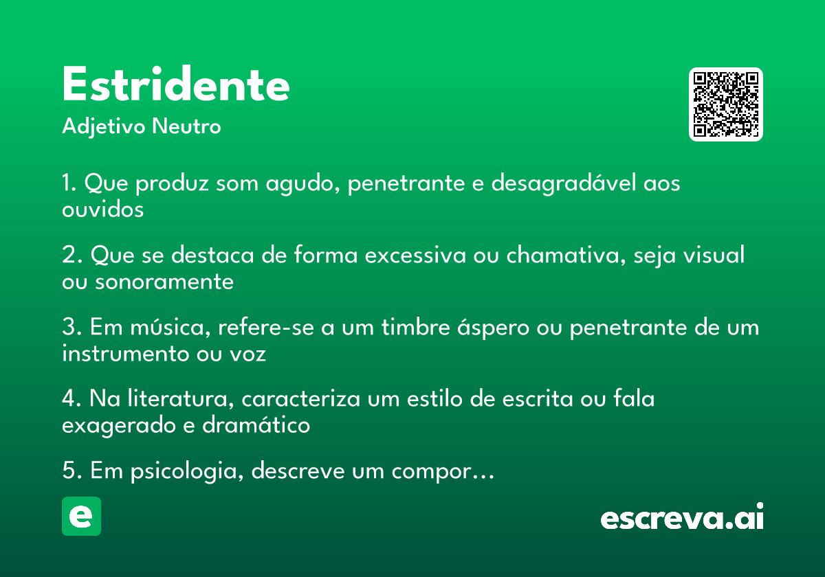 estridente