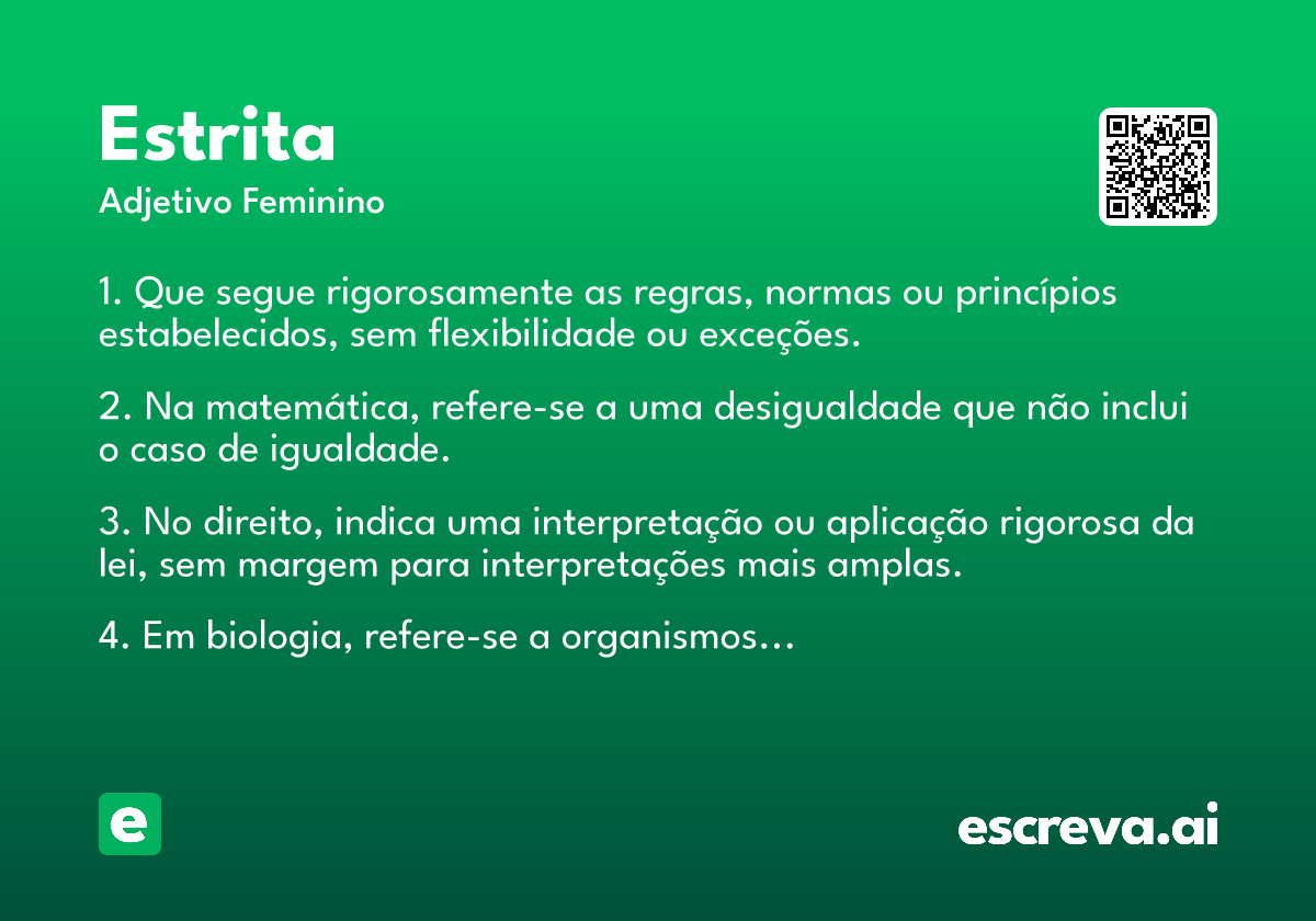 estrita