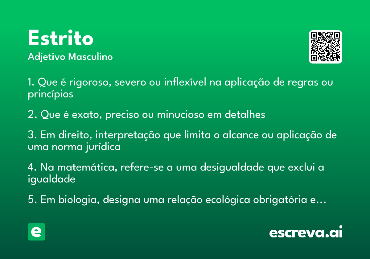 estrito