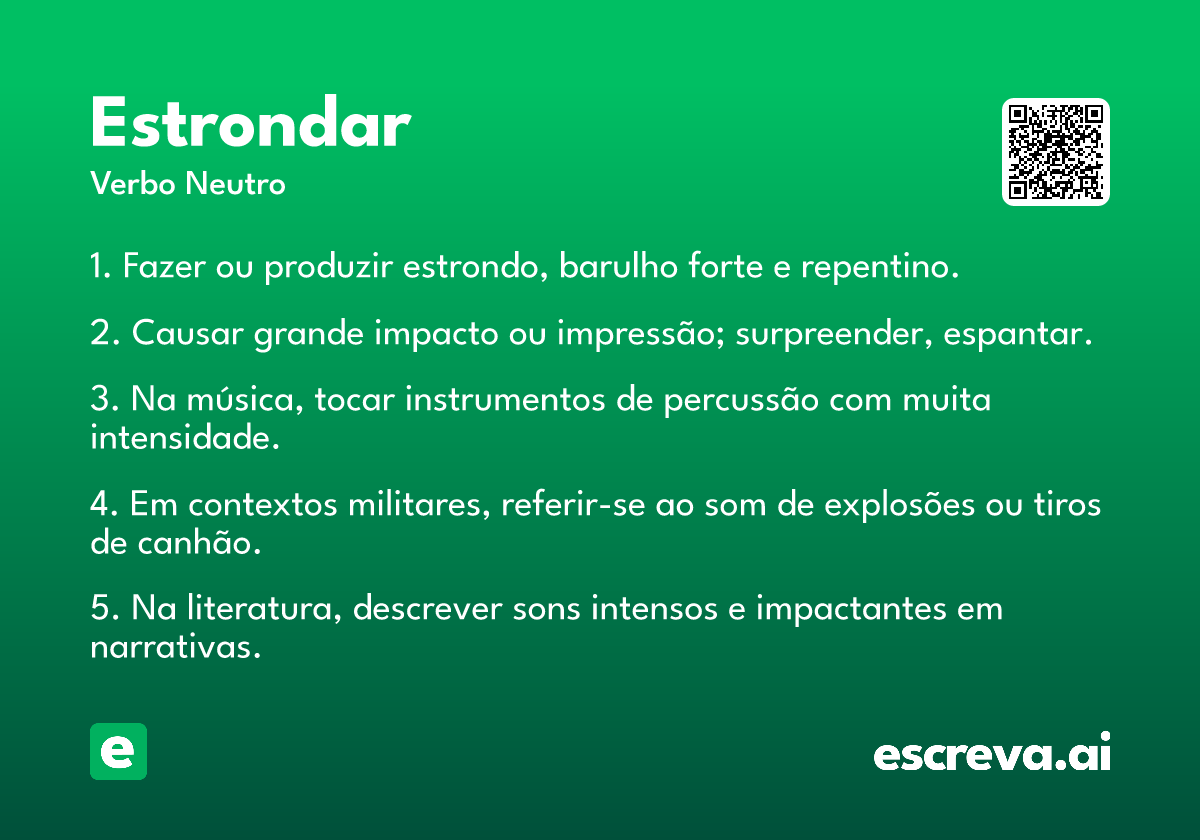 estrondar