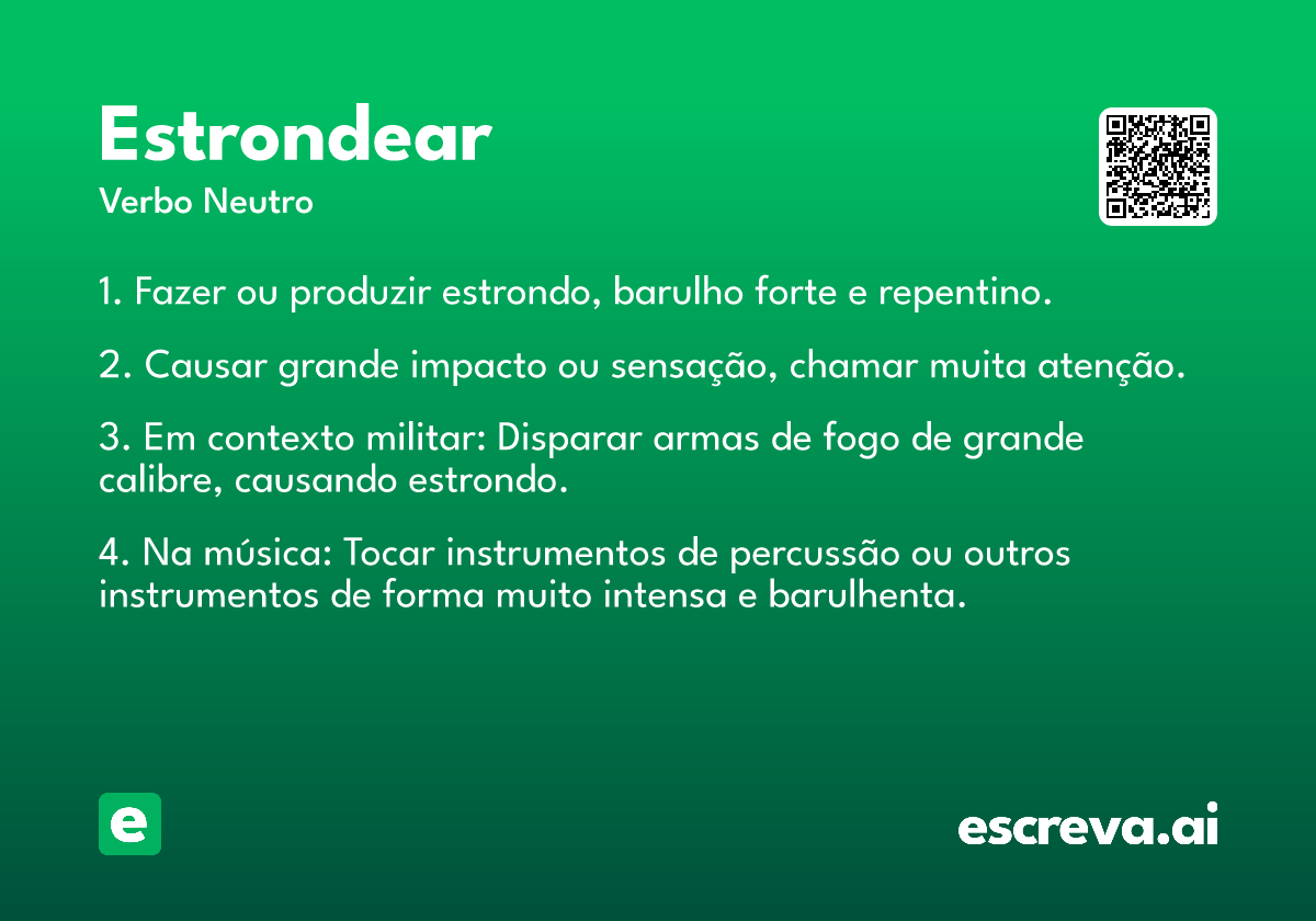 estrondear
