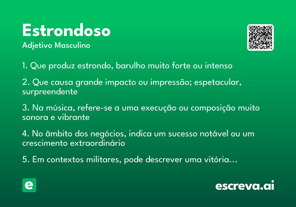 estrondoso