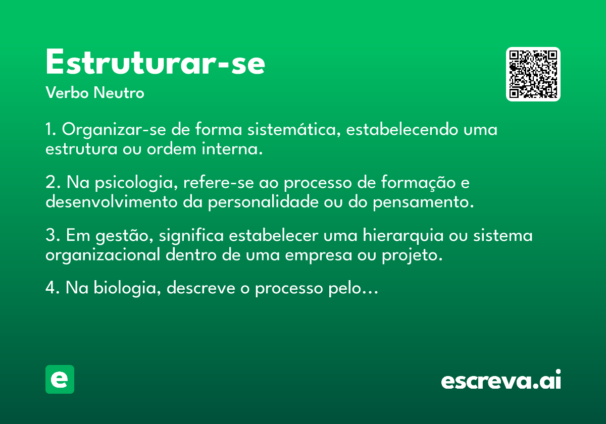 estruturar-se