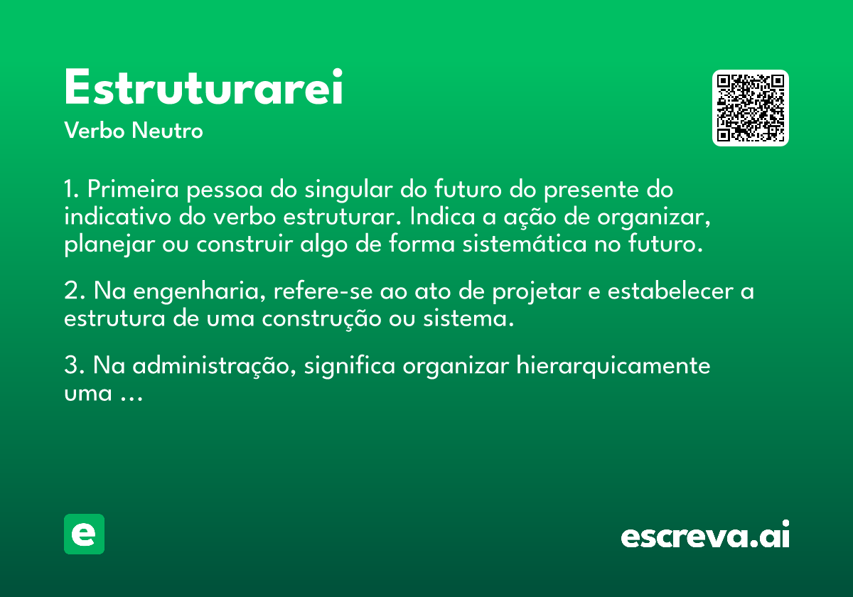 estruturarei