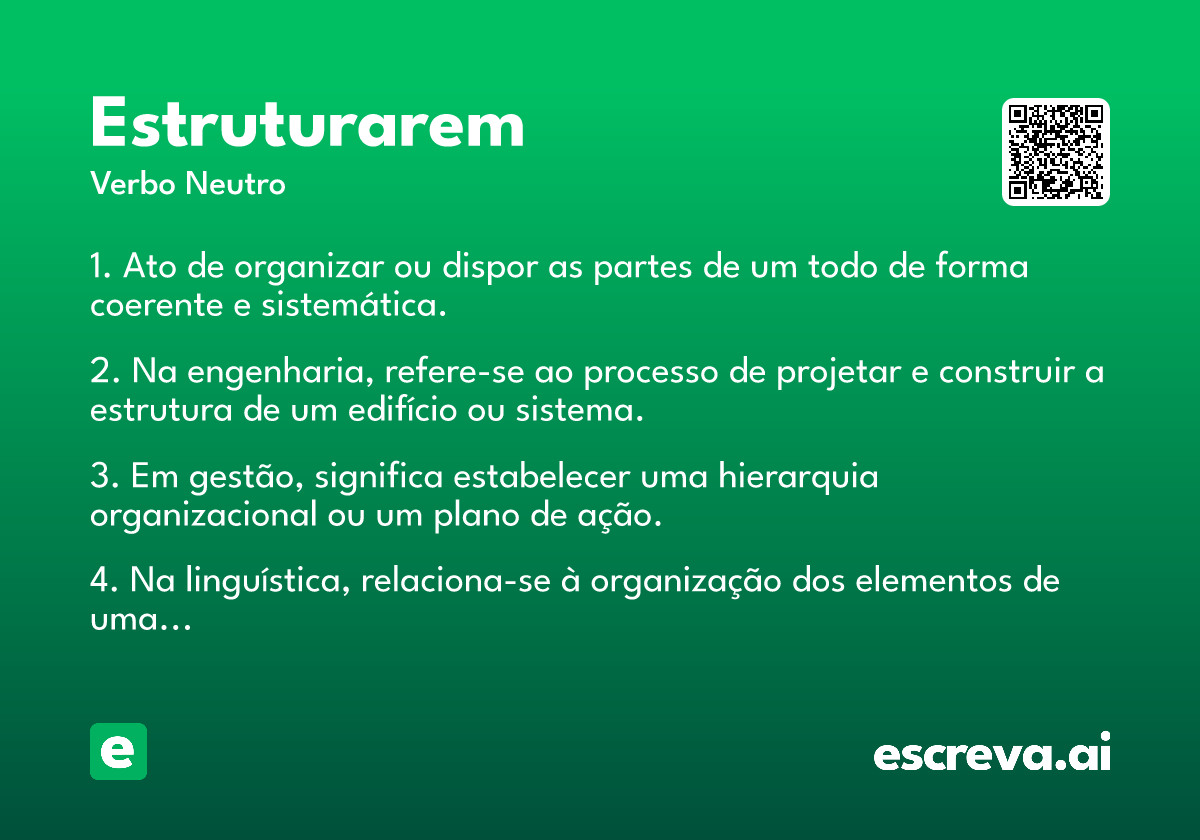 estruturarem