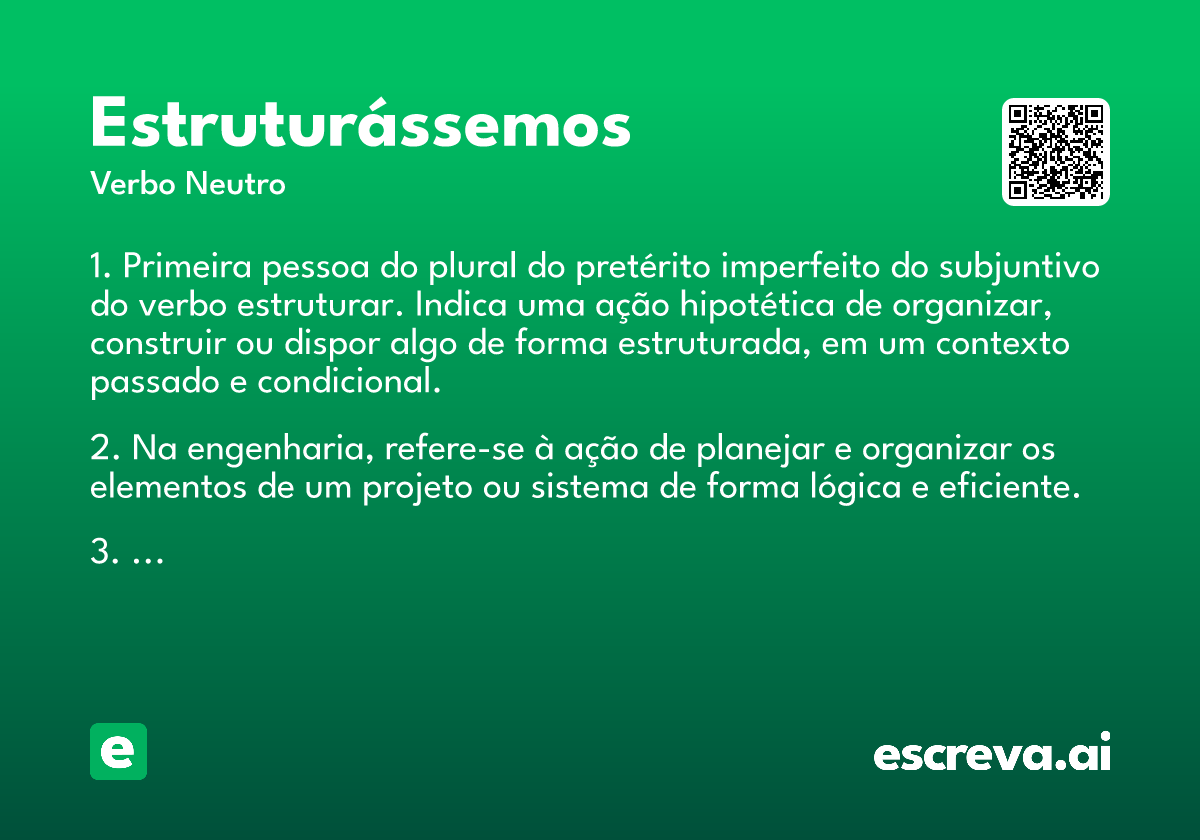 estruturássemos