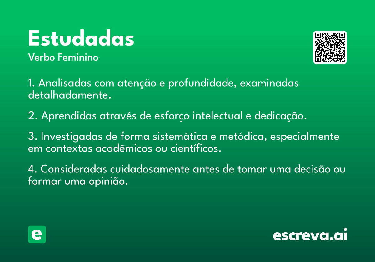 estudadas