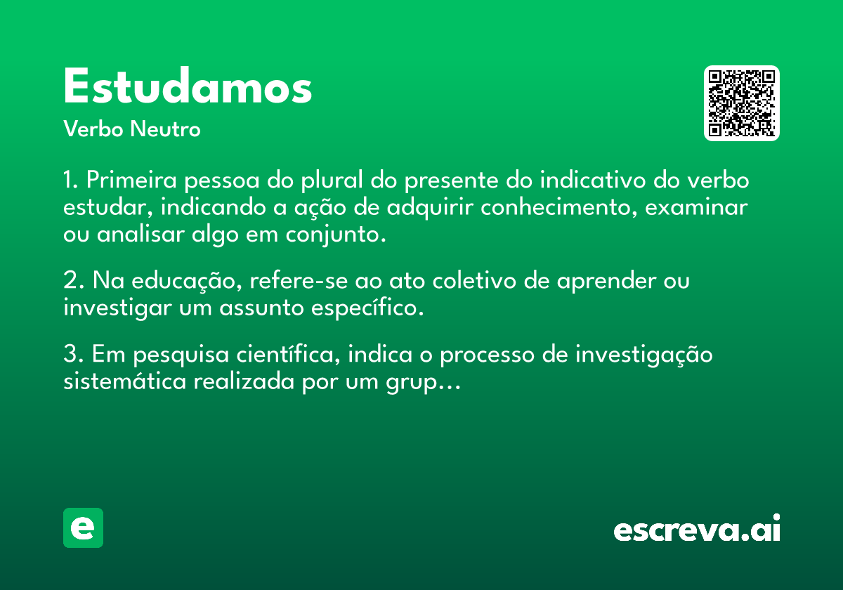 estudamos