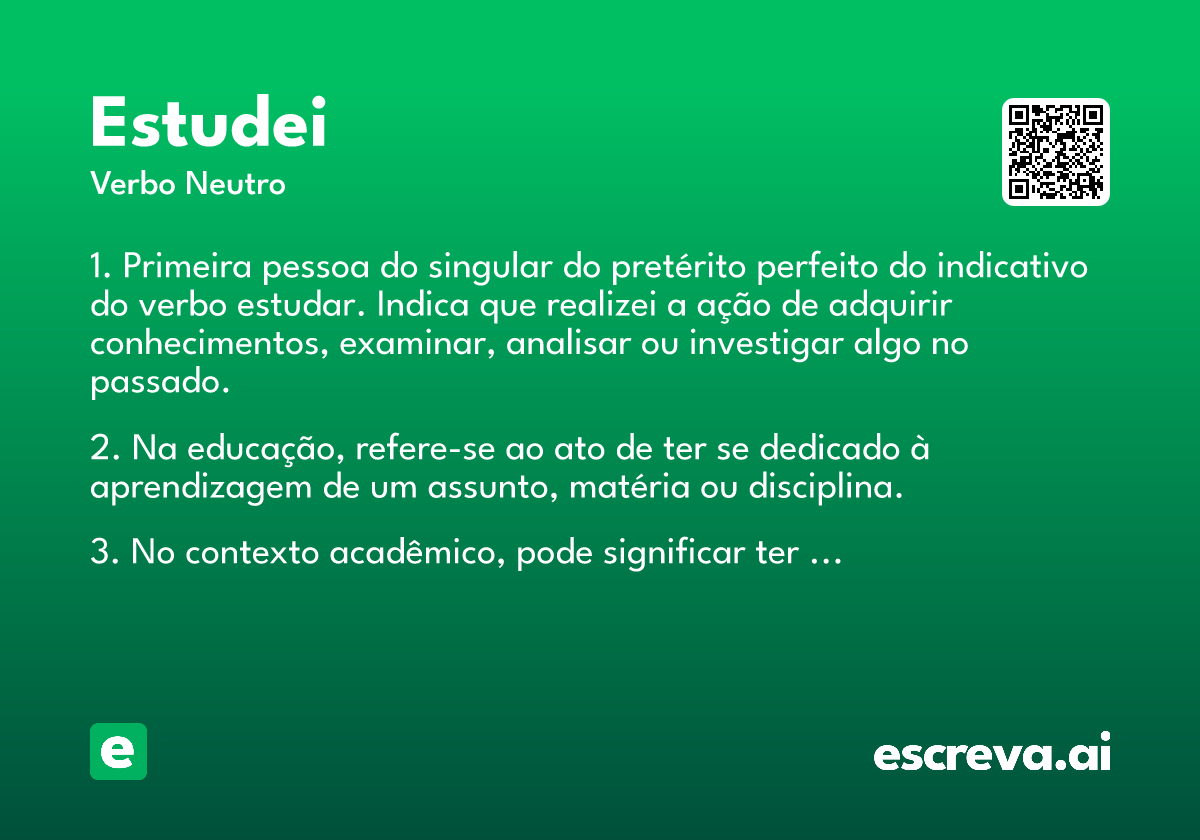 estudei