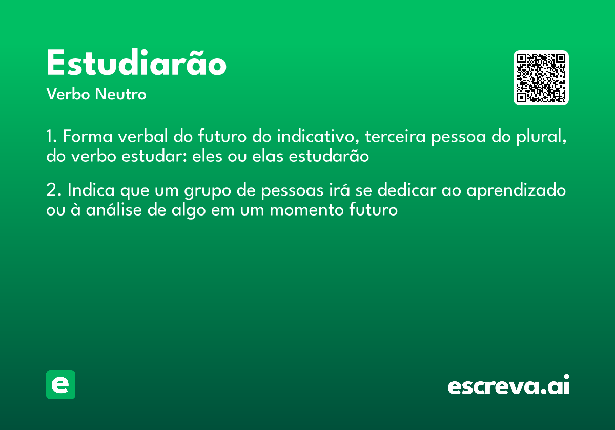 estudiarão