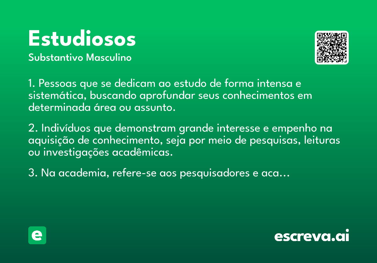estudiosos
