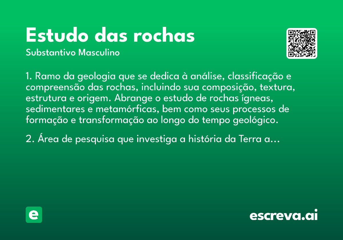estudo das rochas