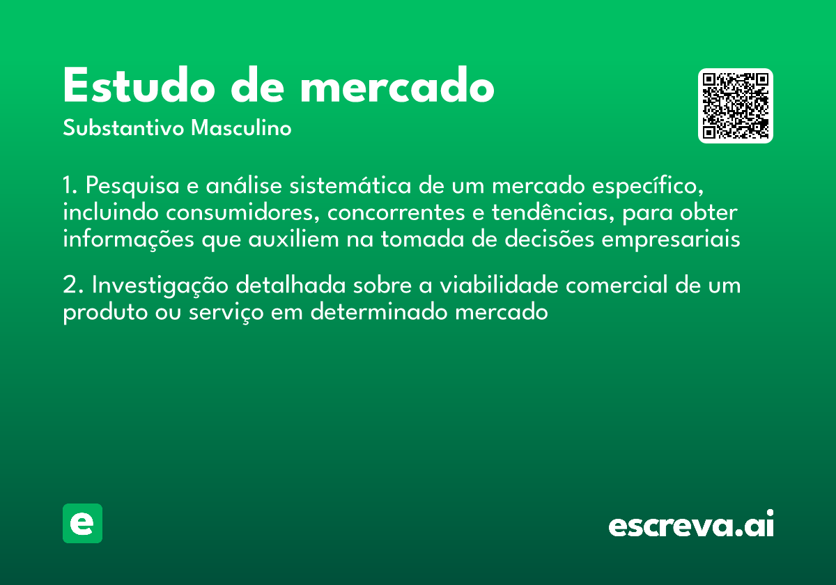 estudo de mercado