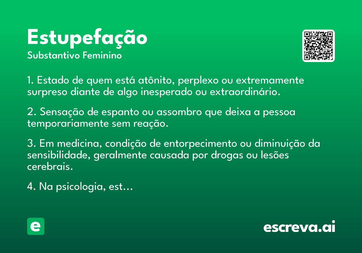 estupefação