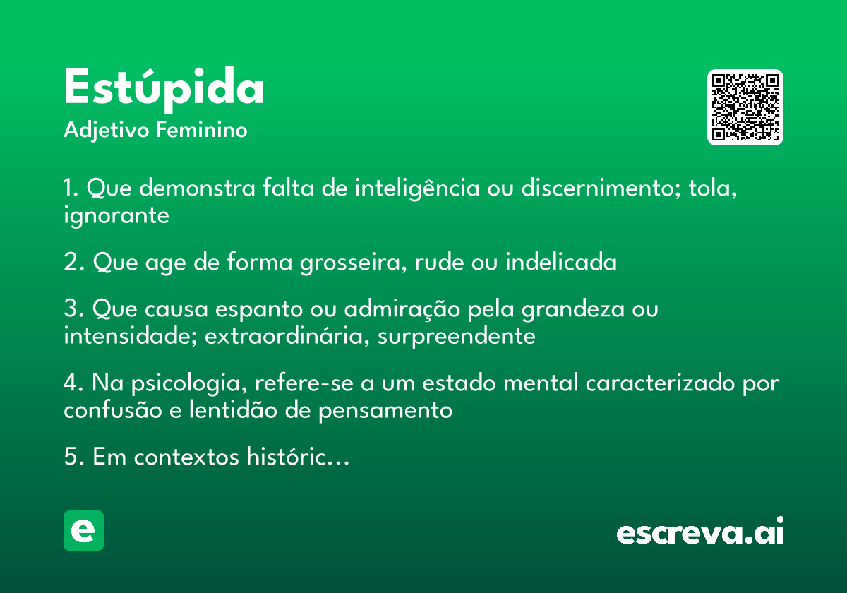 estúpida