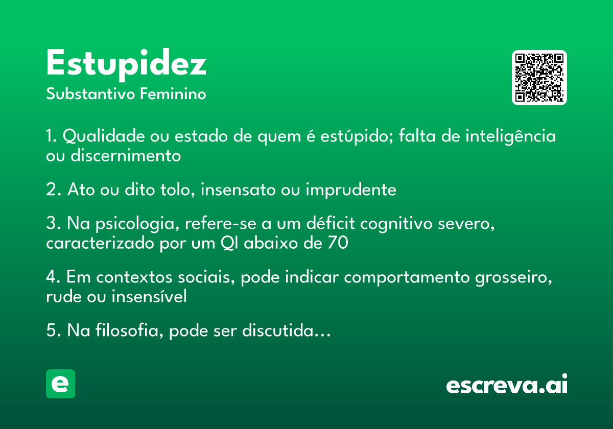 estupidez