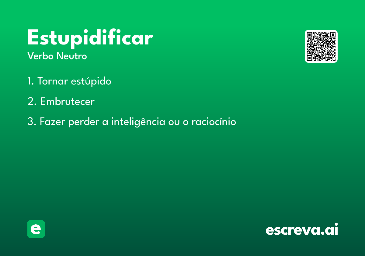 estupidificar