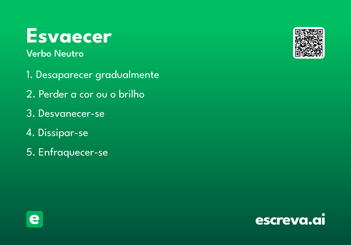 esvaecer