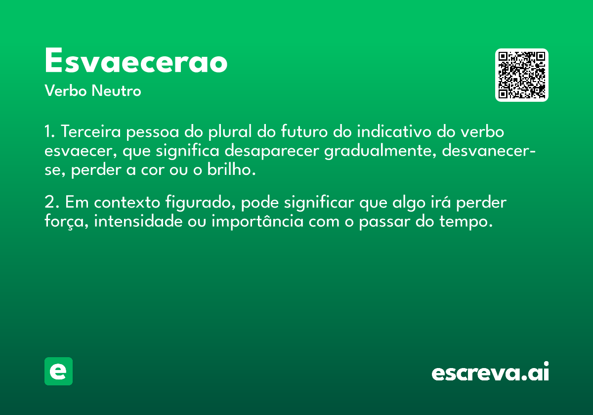 esvaecerao