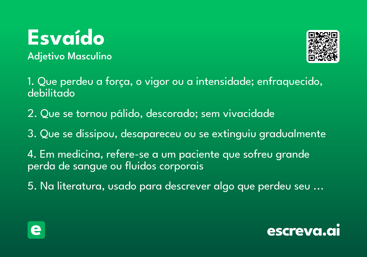 esvaído