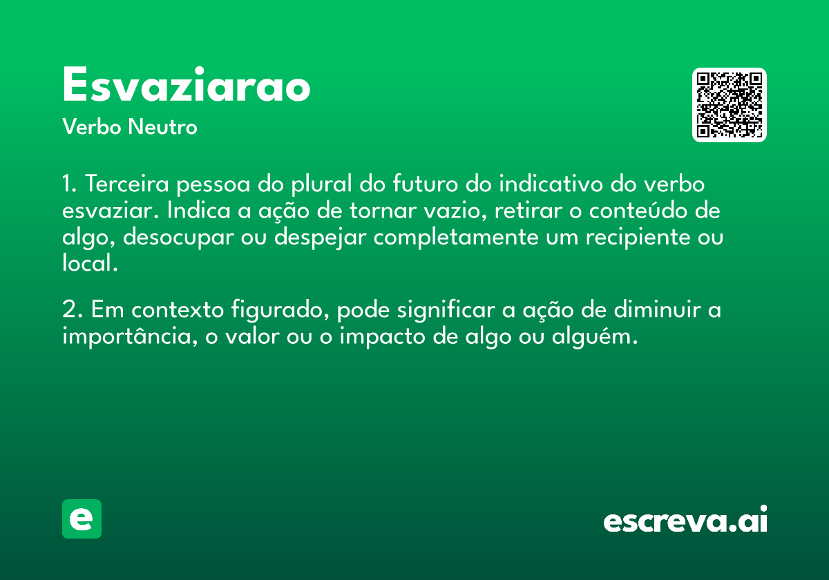esvaziarao