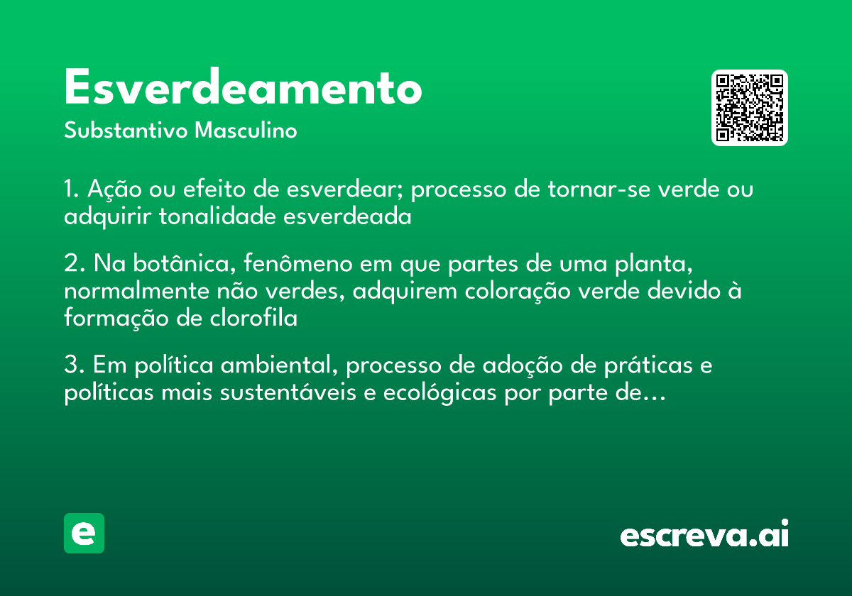esverdeamento