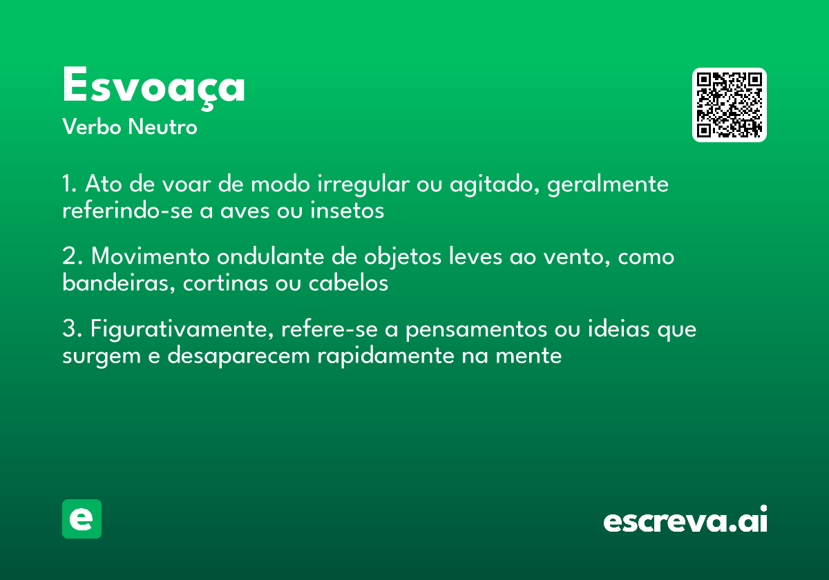 esvoaça