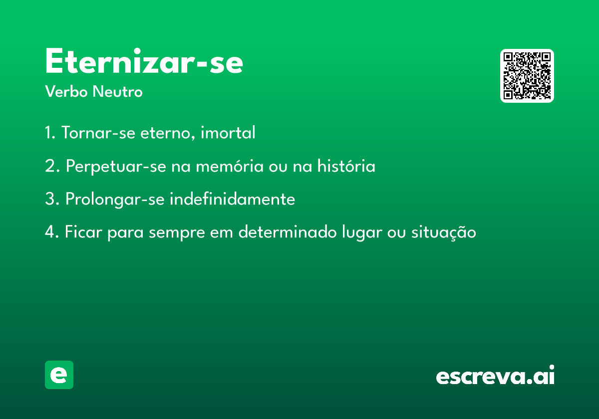 eternizar-se