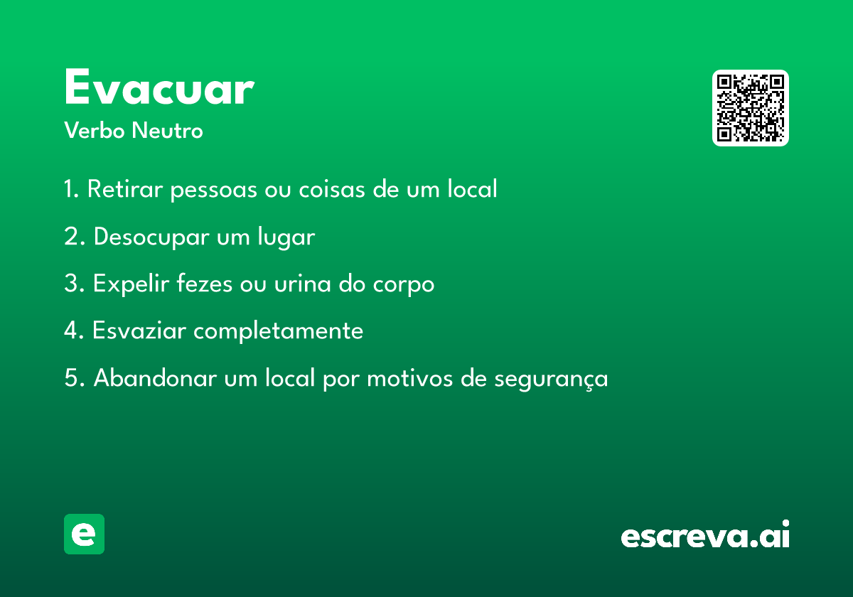 evacuar