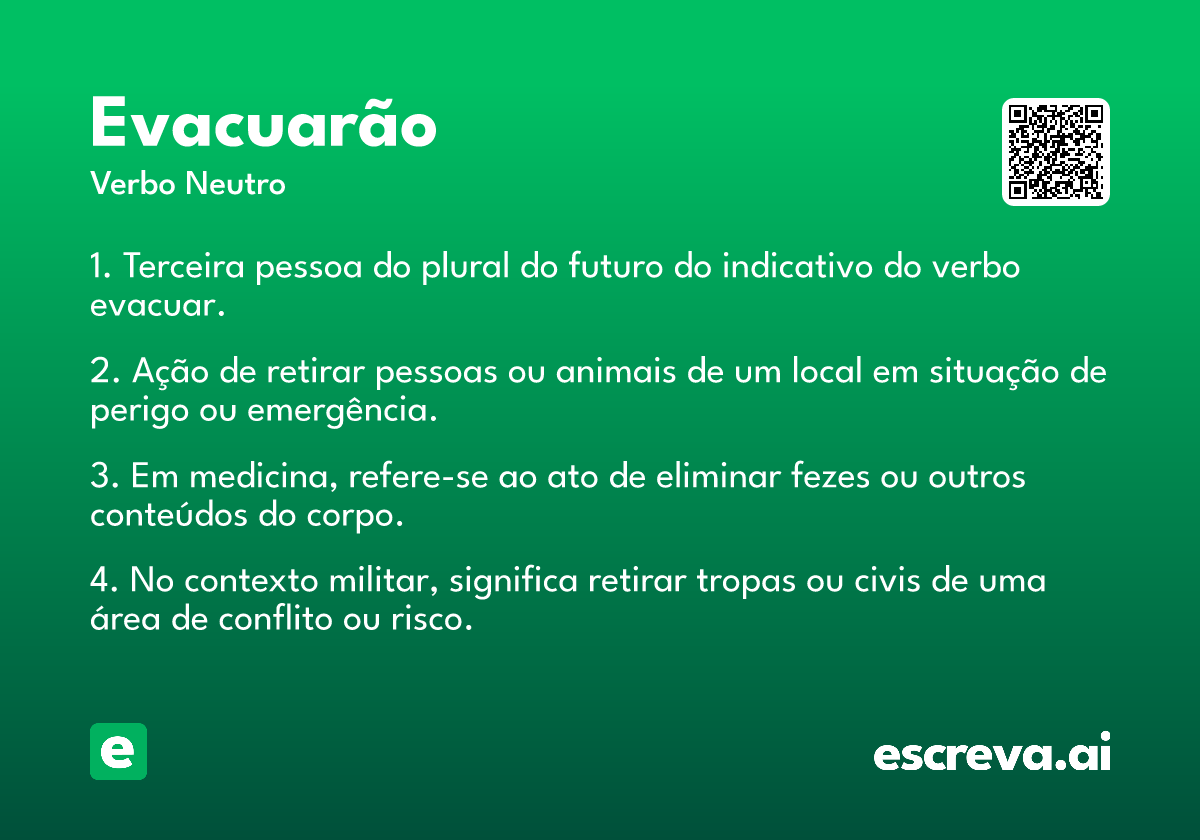 evacuarão