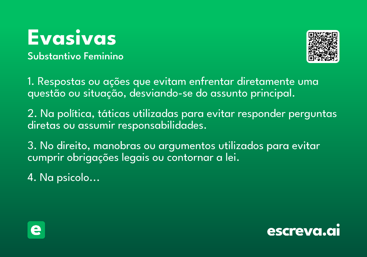 evasivas