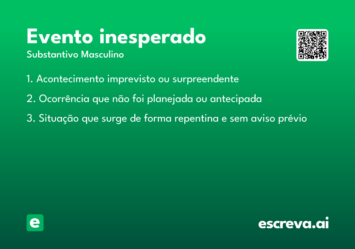 evento inesperado