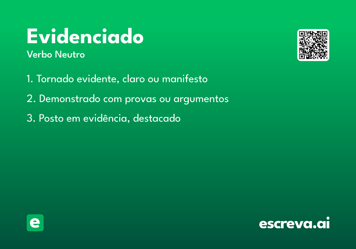 evidenciado