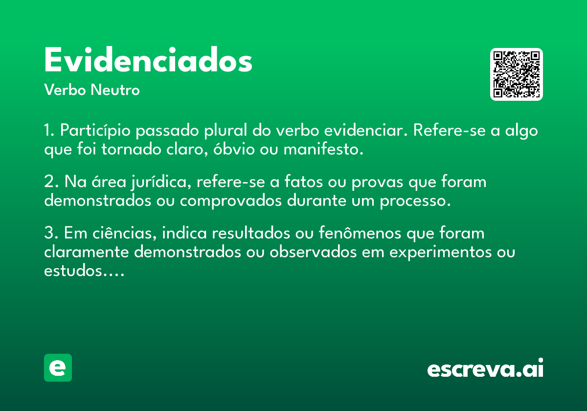evidenciados