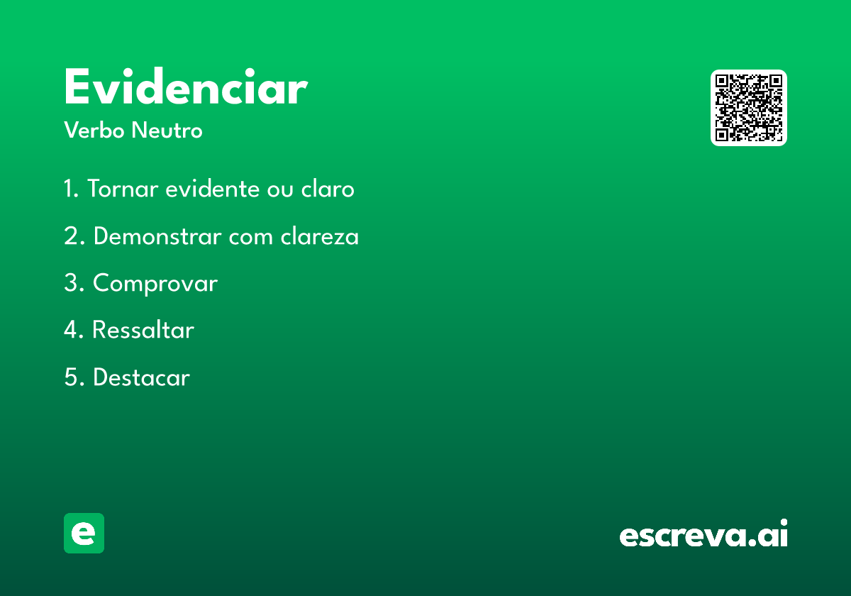 evidenciar