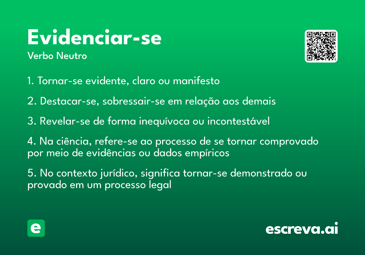 evidenciar-se