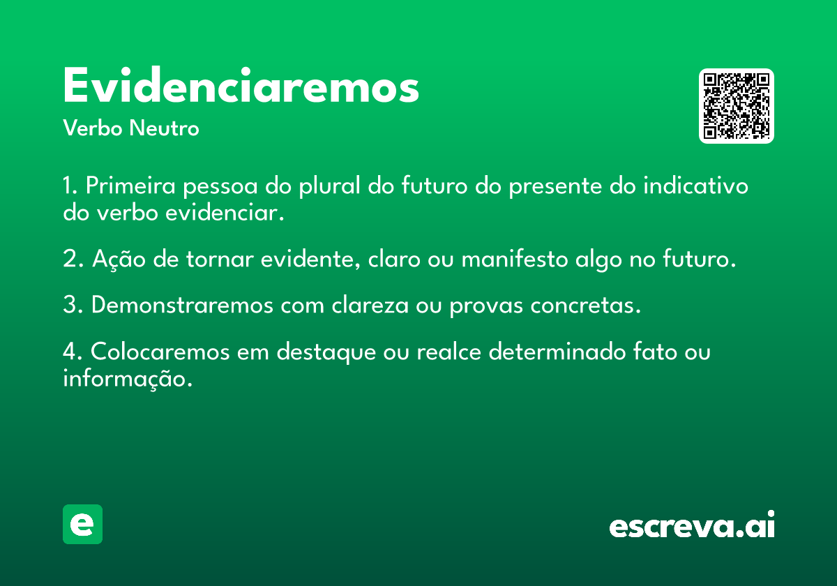 evidenciaremos