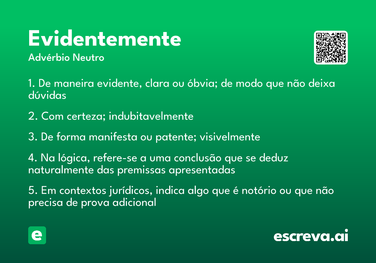 evidentemente