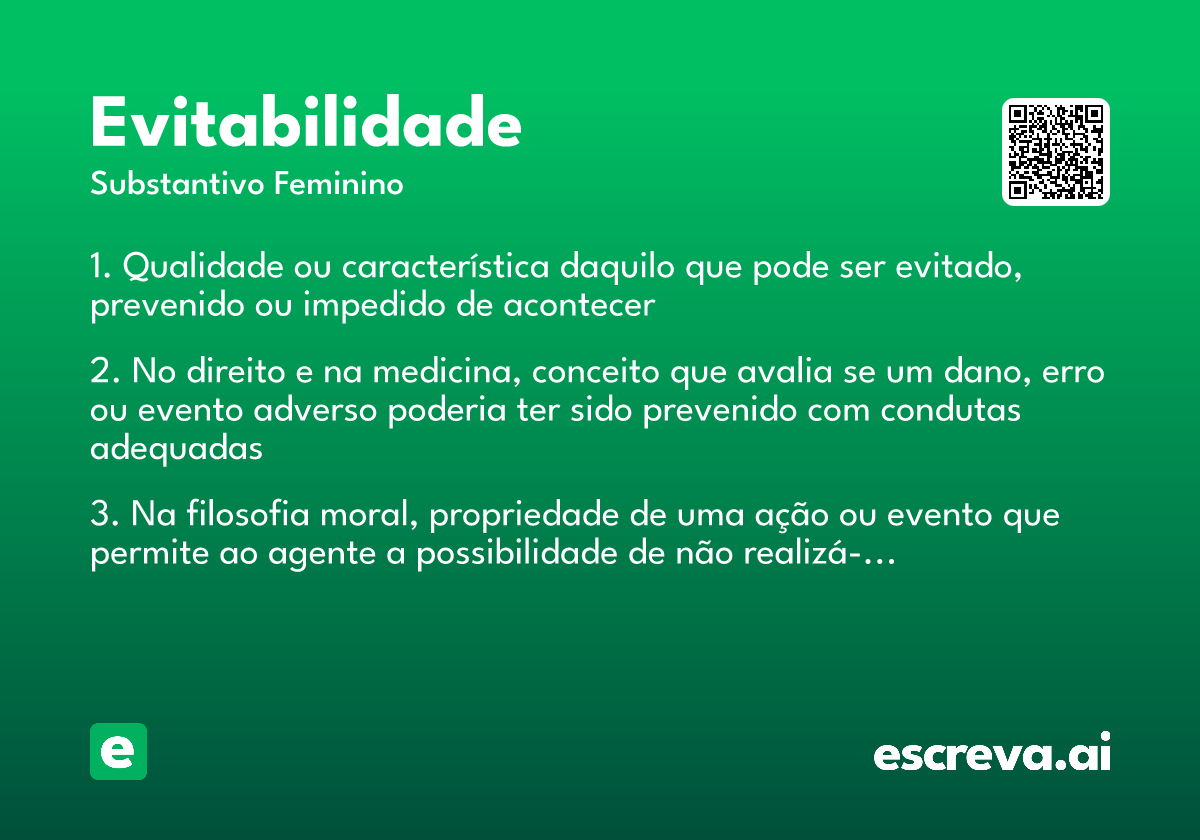 evitabilidade