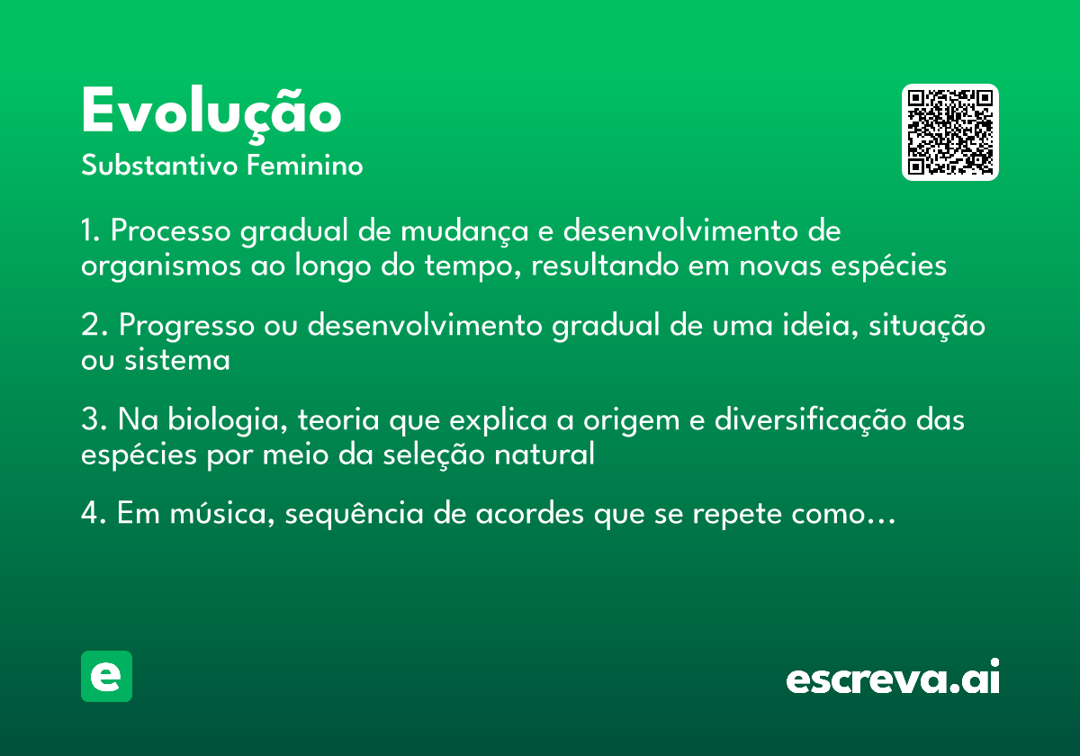evolução