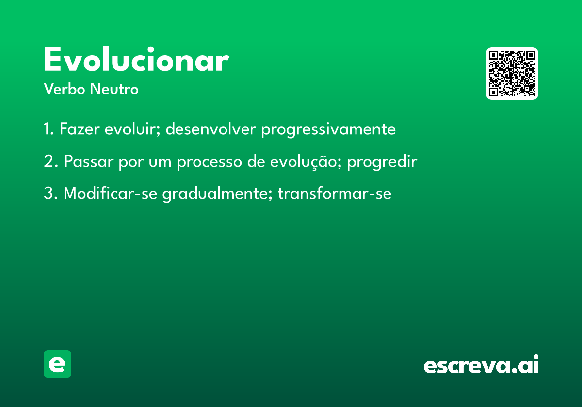 evolucionar