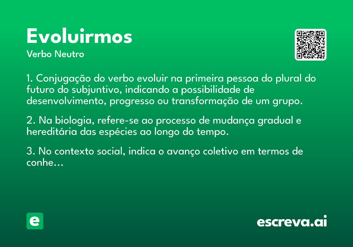 evoluirmos