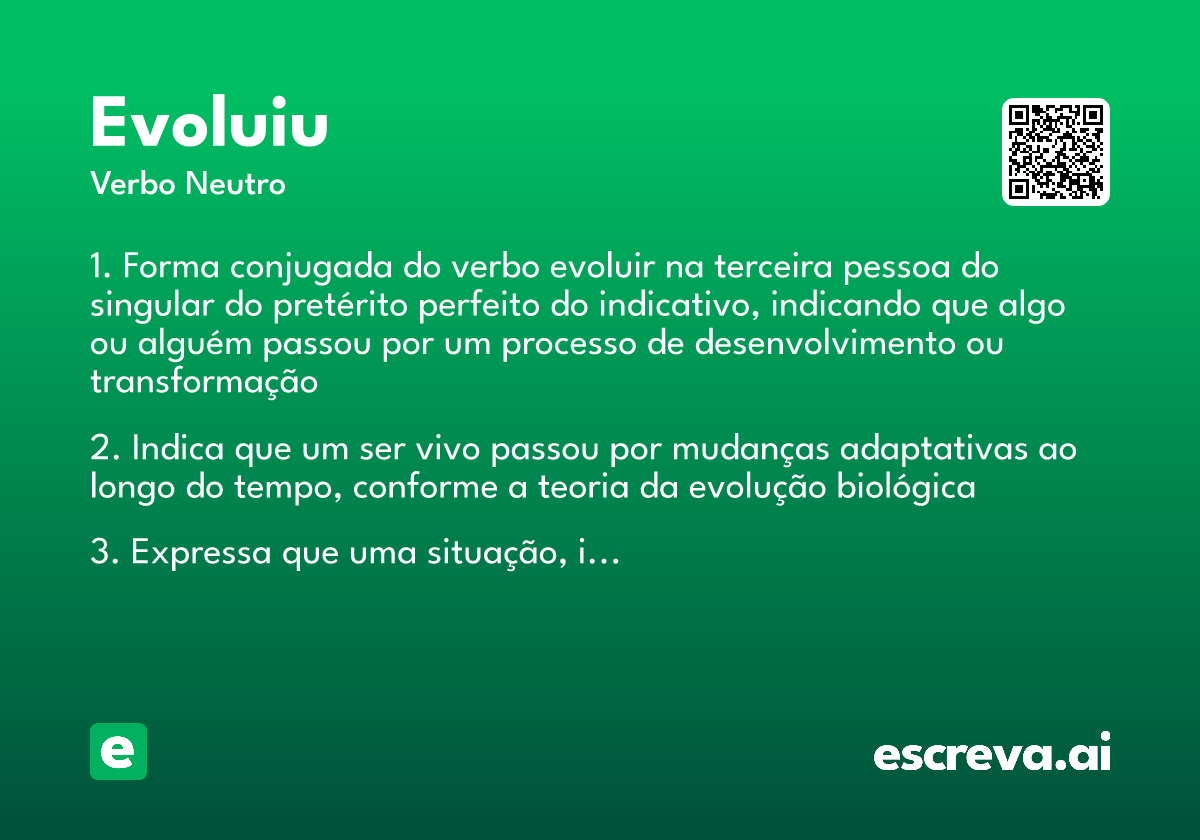 evoluiu