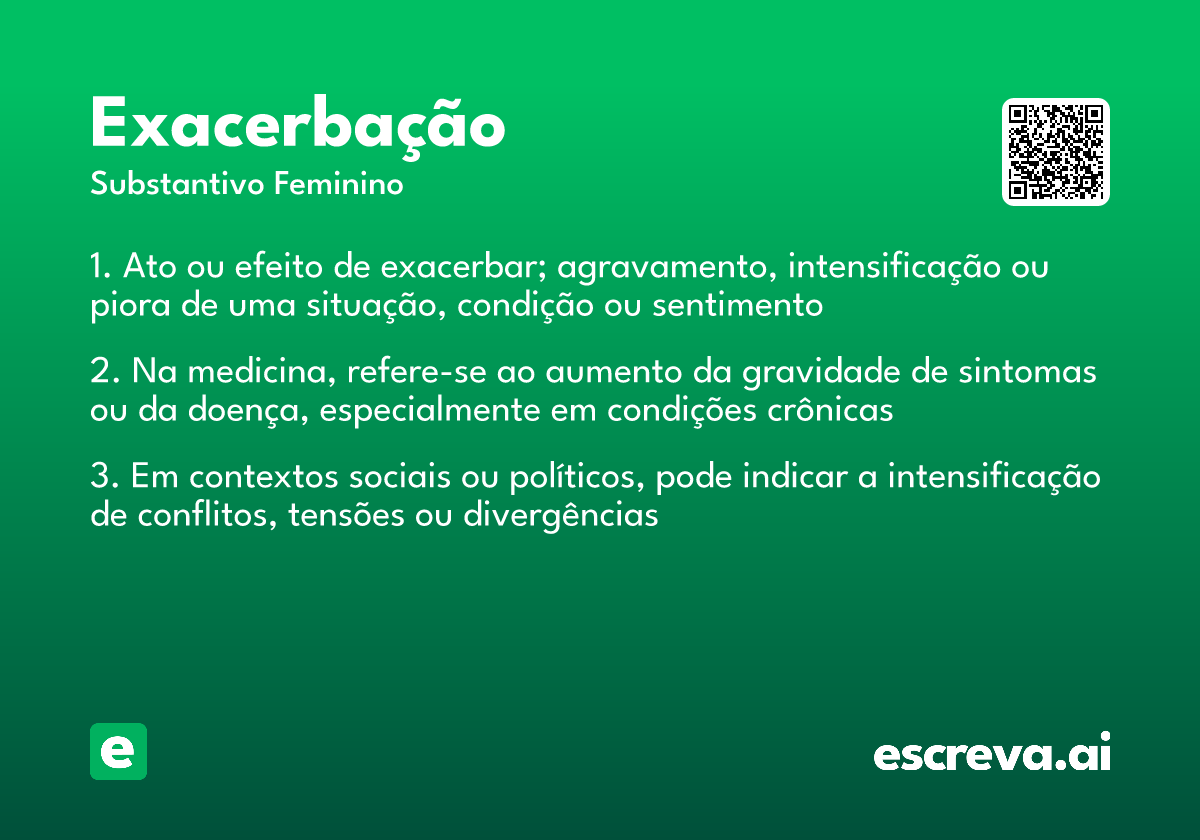 exacerbação