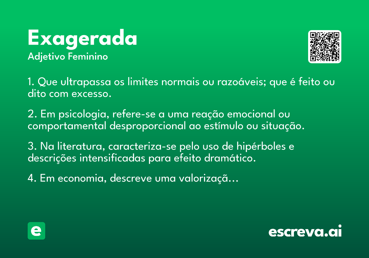 exagerada