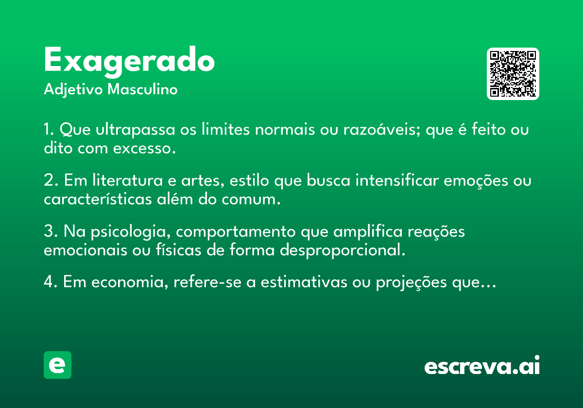 exagerado
