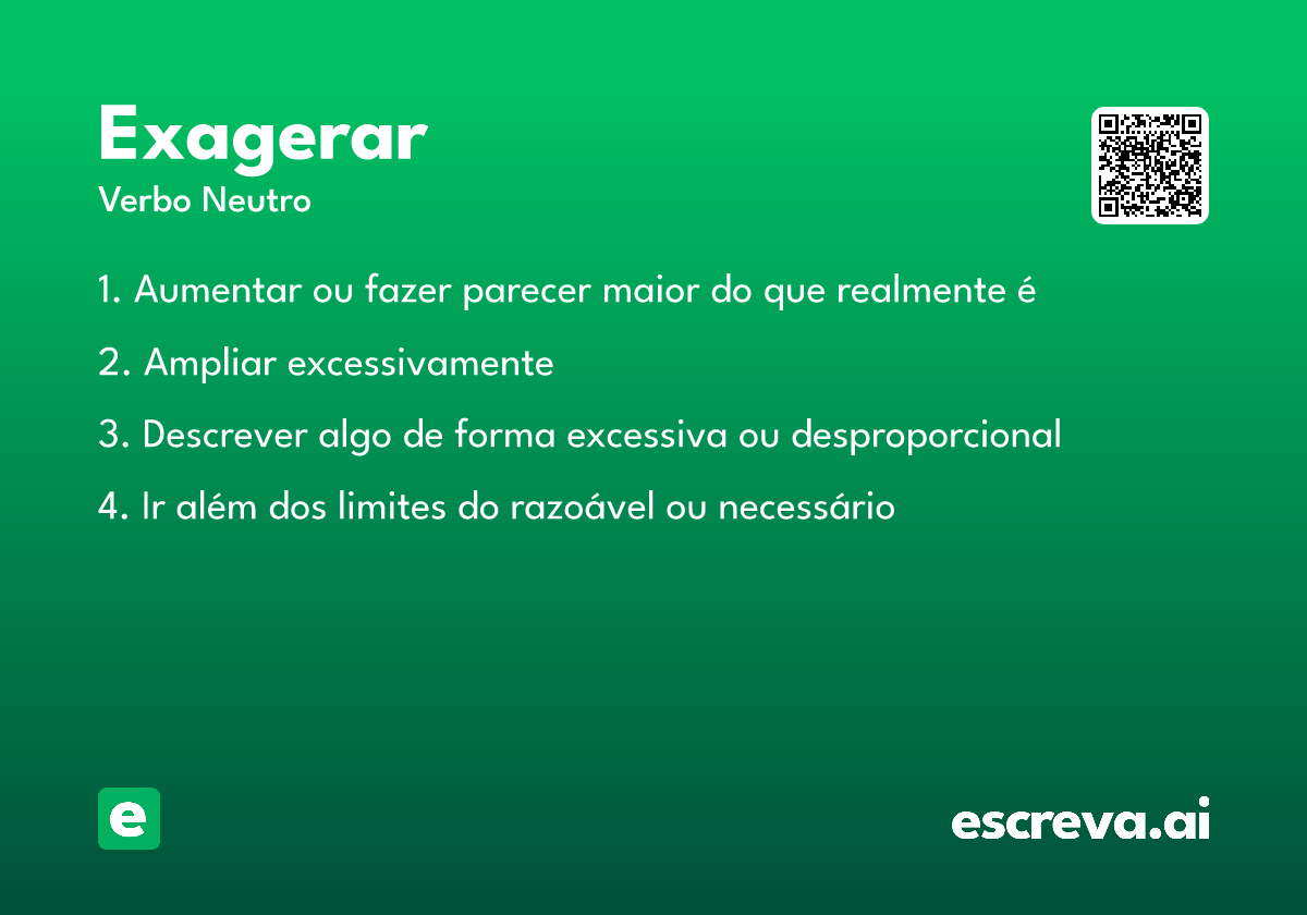 exagerar