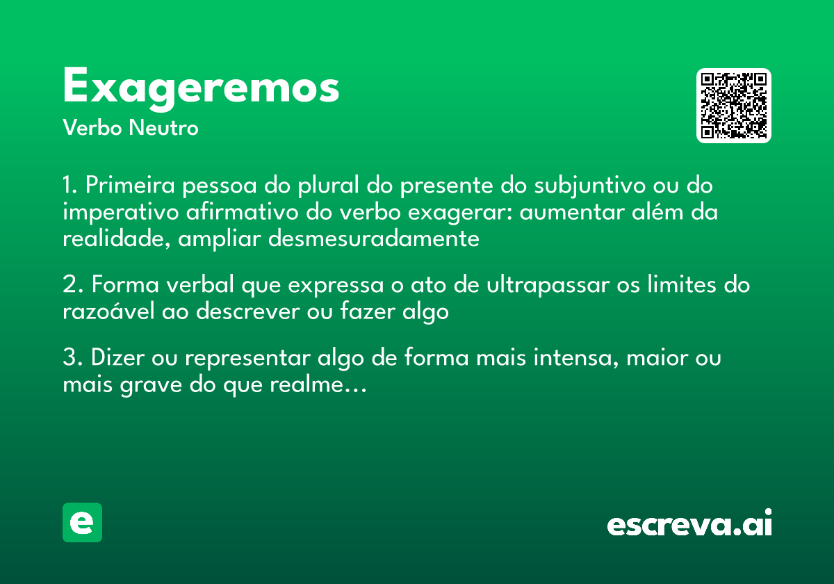 exageremos