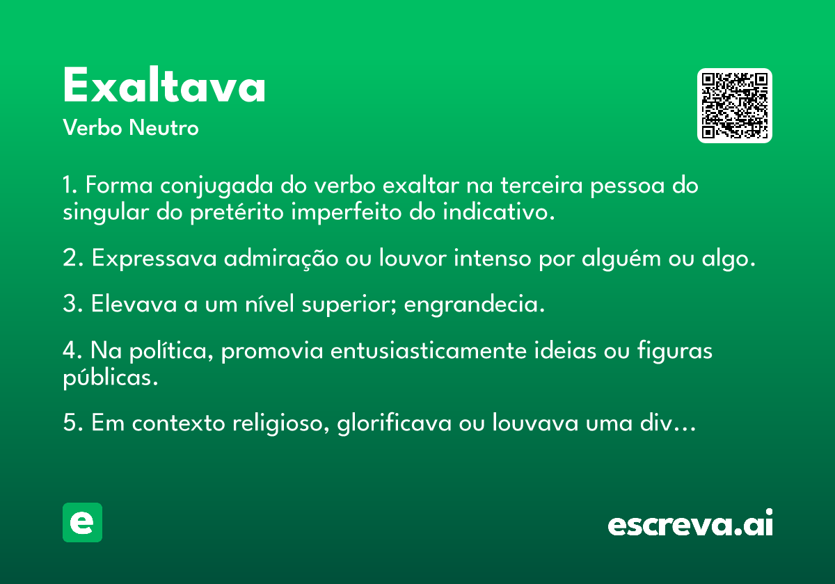 exaltava