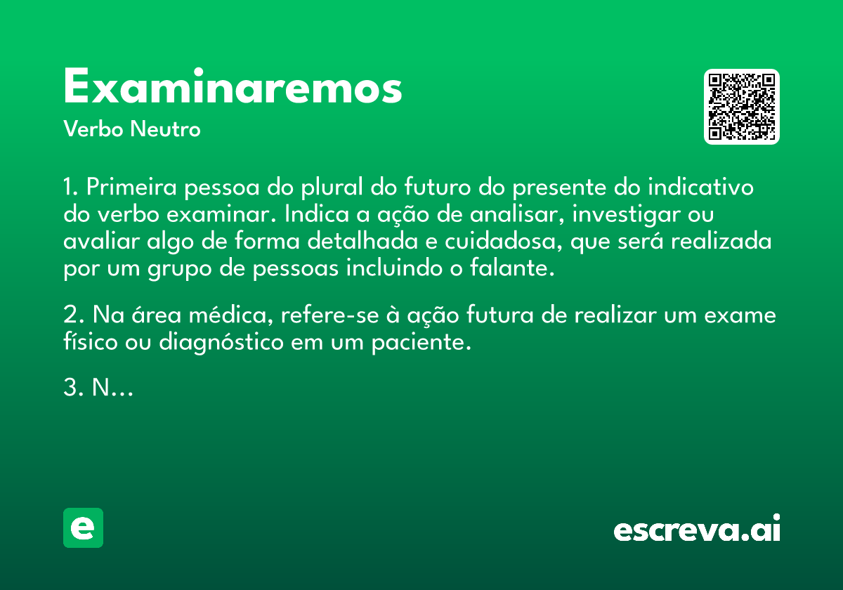 examinaremos